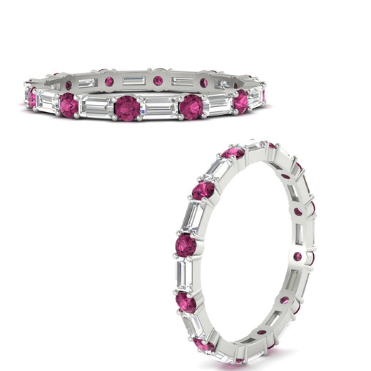 baguette-and-round-diamond-band-with-pink-sapphire-in-white-gold-fdewb318gsadrpiangle3-nl-wg