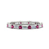 Load image into Gallery viewer, baguette-and-round-diamond-band-with-pink-sapphire-in-white-gold-fdewb318gsadrpisleep-nl-wg