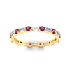 Load image into Gallery viewer, baguette-and-round-diamond-band-with-pink-sapphire-in-yellow-gold-fdewb318gsadrpiangle5-nl-yg