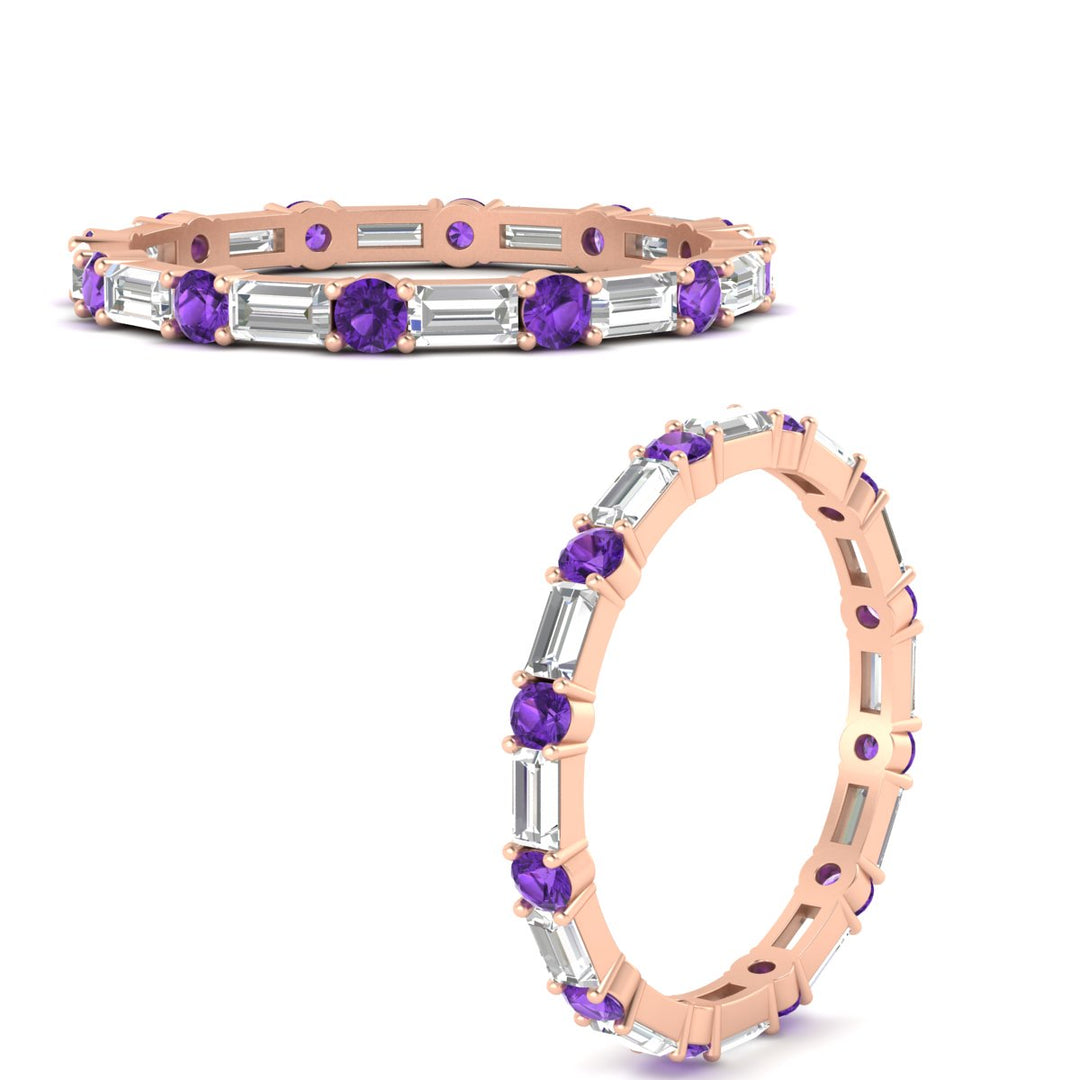 baguette-and-round-diamond-band-with-purple-topaz-in-rose-gold-fdewb318gvitoangle3-nl-rg