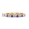 Load image into Gallery viewer, baguette-and-round-diamond-band-with-purple-topaz-in-yellow-gold-fdewb318gvitosleep-nl-yg-bh-hw