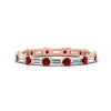 Load image into Gallery viewer, baguette-and-round-diamond-band-with-ruby-in-rose-gold-fdewb318grudrsleep-nl-rg