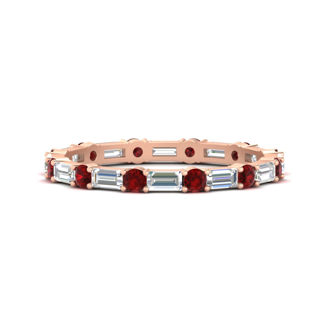 baguette-and-round-diamond-band-with-ruby-in-rose-gold-fdewb318grudrsleep-nl-rg