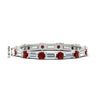 Load image into Gallery viewer, baguette-and-round-diamond-band-with-ruby-in-white-gold-fdewb318grudrsleep-nl-wg-hw