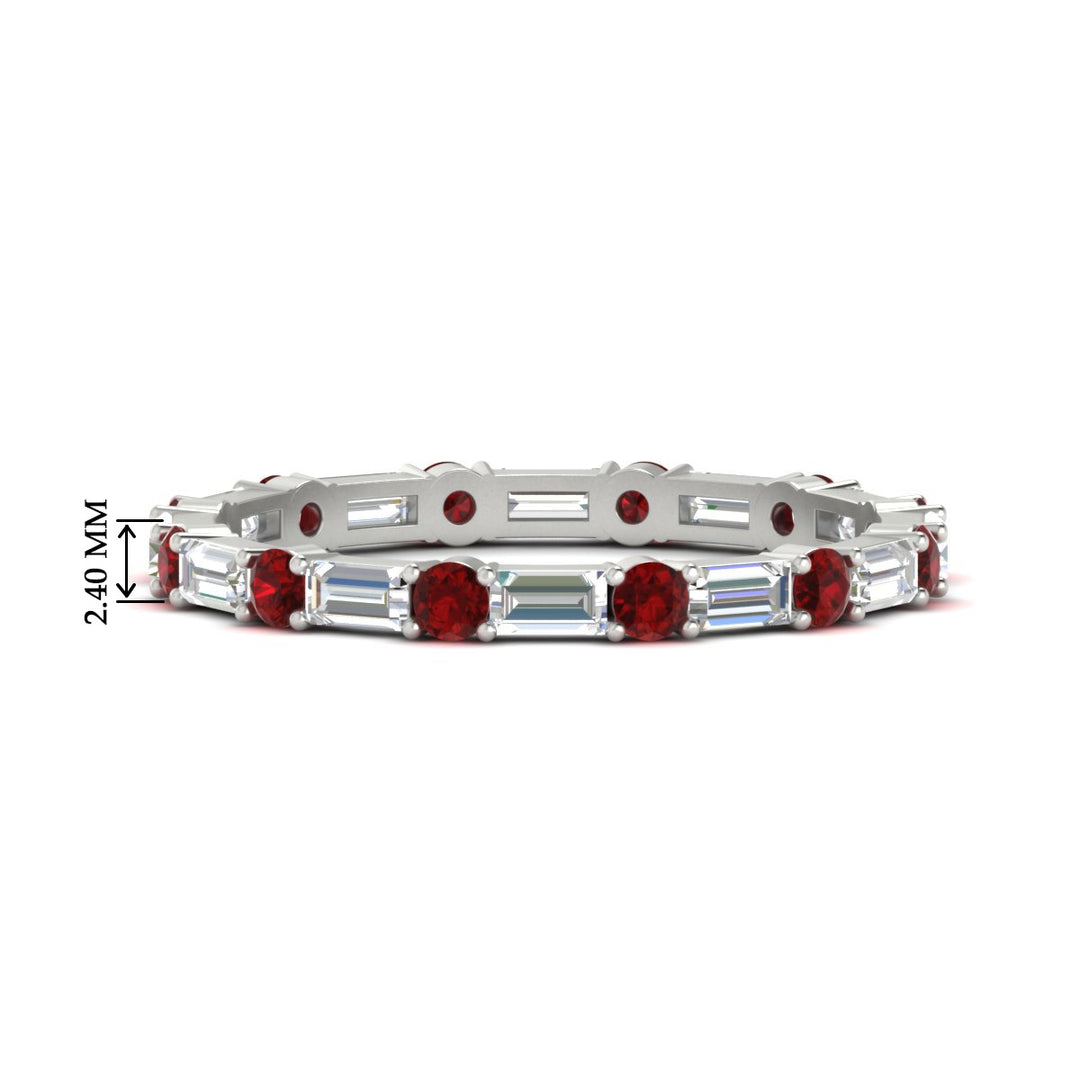 baguette-and-round-diamond-band-with-ruby-in-white-gold-fdewb318grudrsleep-nl-wg-hw