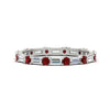 Load image into Gallery viewer, baguette-and-round-diamond-band-with-ruby-in-white-gold-fdewb318grudrsleep-nl-wg