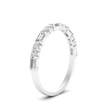 Load image into Gallery viewer, Baguette And Round Thin Stack Band
