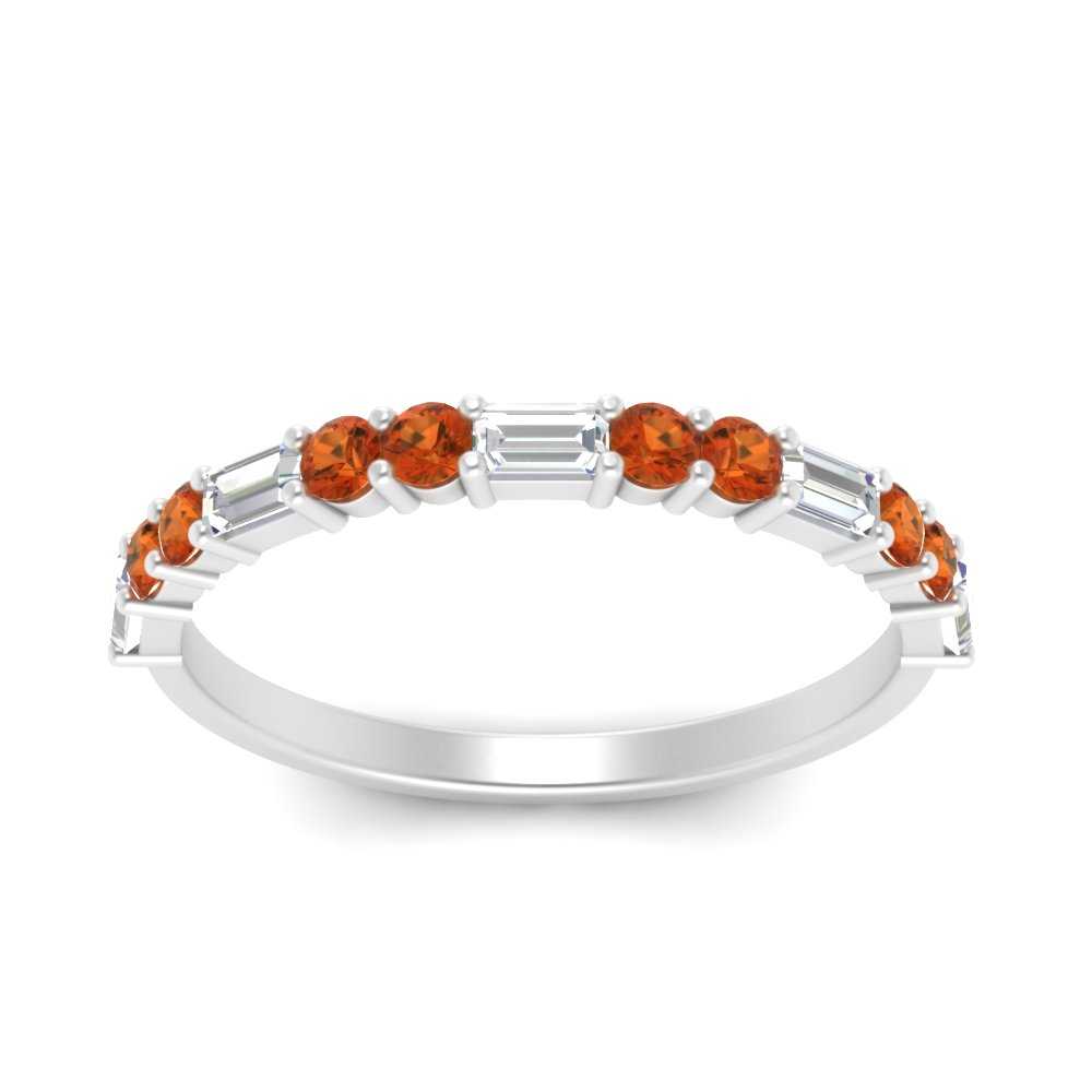 Baguette And Round Thin Stack Band