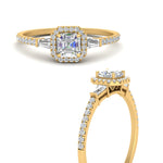 Load image into Gallery viewer, baguette-asscher-cut-halo-accented-diamond-engagement-ring-in-yellow-gold-FD10047ASRANGLE3-NL-YG