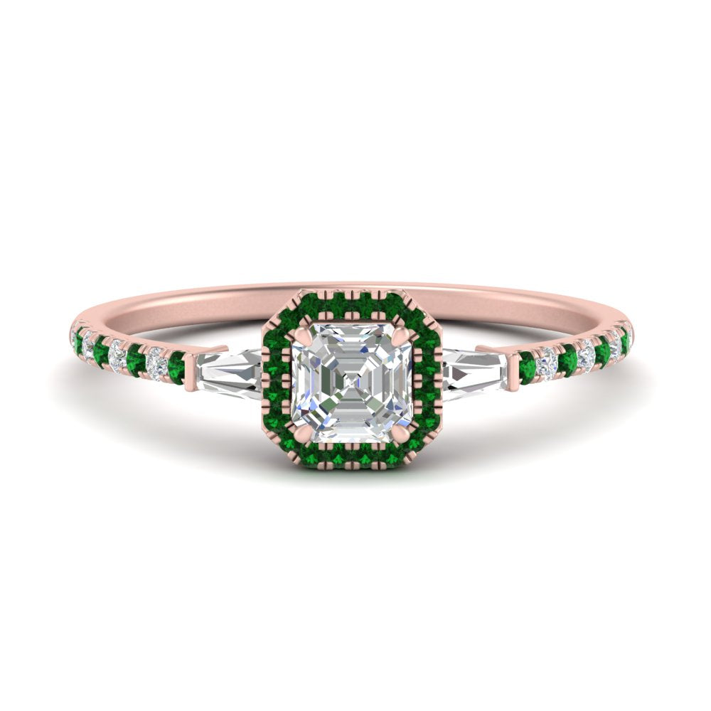 baguette-asscher-cut-halo-accented-emerald-engagement-ring-in-rose-gold-FD10047ASRGEMGR-NL-RG