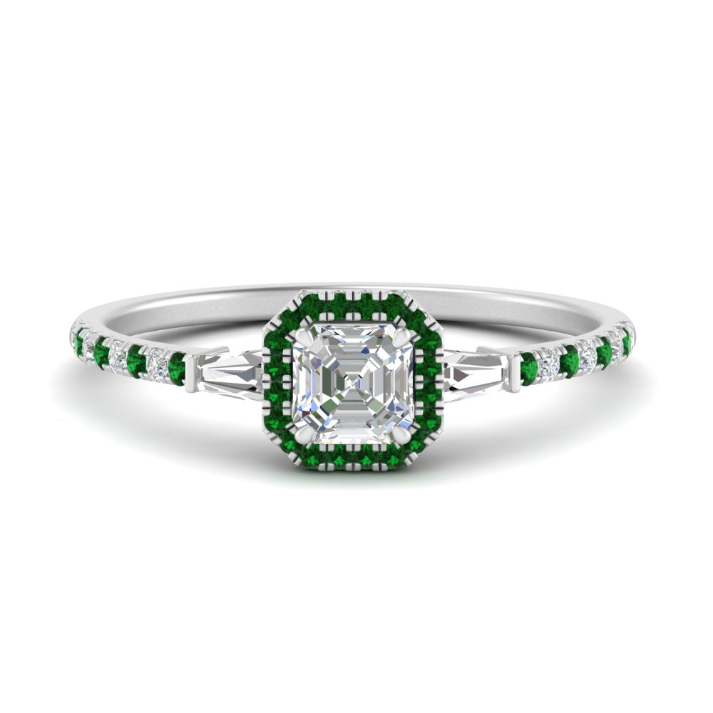 baguette-asscher-cut-halo-accented-emerald-engagement-ring-in-white-gold-FD10047ASRGEMGR-NL-WG
