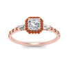 Load image into Gallery viewer, baguette-asscher-cut-halo-accented-orange-sapphire-engagement-ring-in-rose-gold-FD10047ASRGSAORANGLE5-NL-RG_611db8df-b2a8-4c2f-bb47-e00eddbe544a