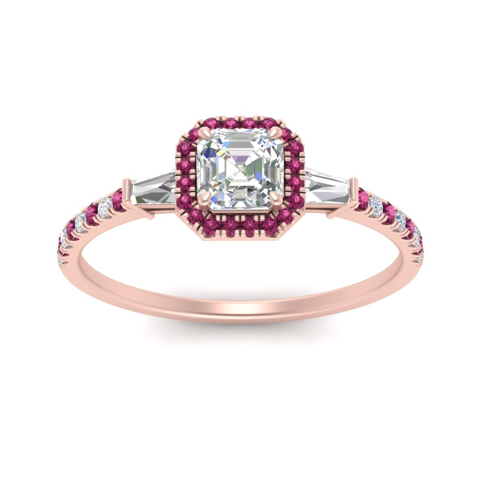 baguette-asscher-cut-halo-accented-pink-sapphire-engagement-ring-in-rose-gold-FD10047ASRGSADRPIANGLE5-NL-RG