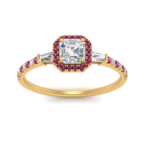 baguette-asscher-cut-halo-accented-pink-sapphire-engagement-ring-in-yellow-gold-FD10047ASRGSADRPIANGLE5-NL-YG_a2de39fb-29b8-40ff-b860-c7a3a1f8d195