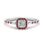 Load image into Gallery viewer, baguette-asscher-cut-halo-accented-ruby-engagement-ring-in-white-gold-FD10047ASRGRUDR-NL-WG