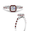 Load image into Gallery viewer, baguette-asscher-cut-halo-accented-ruby-engagement-ring-in-white-gold-FD10047ASRGRUDRANGLE3-NL-WG_4f962bfc-cf78-48a3-8a3d-896f0a6f3022