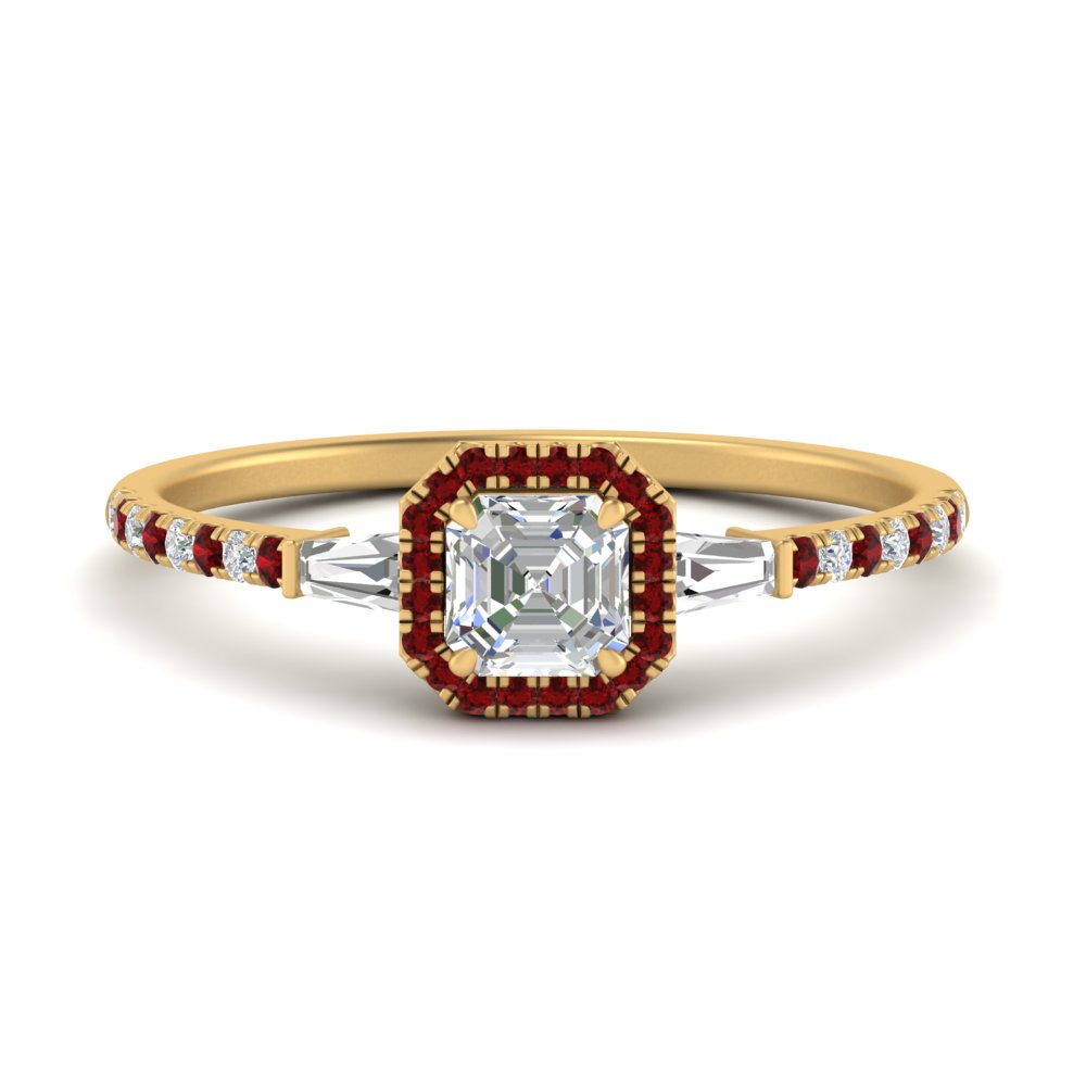 baguette-asscher-cut-halo-accented-ruby-engagement-ring-in-yellow-gold-FD10047ASRGRUDR-NL-YG