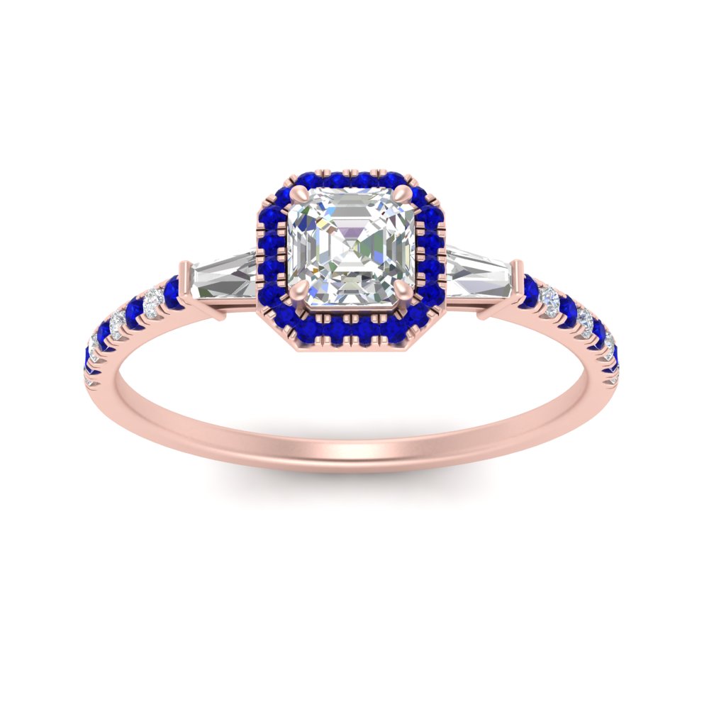 baguette-asscher-cut-halo-accented-sapphire-engagement-ring-in-rose-gold-FD10047ASRGSABLANGLE5-NL-RG