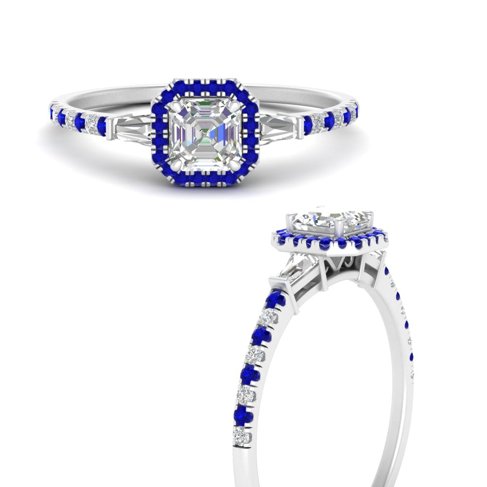 baguette-asscher-cut-halo-accented-sapphire-engagement-ring-in-white-gold-FD10047ASRGSABLANGLE3-NL-WG