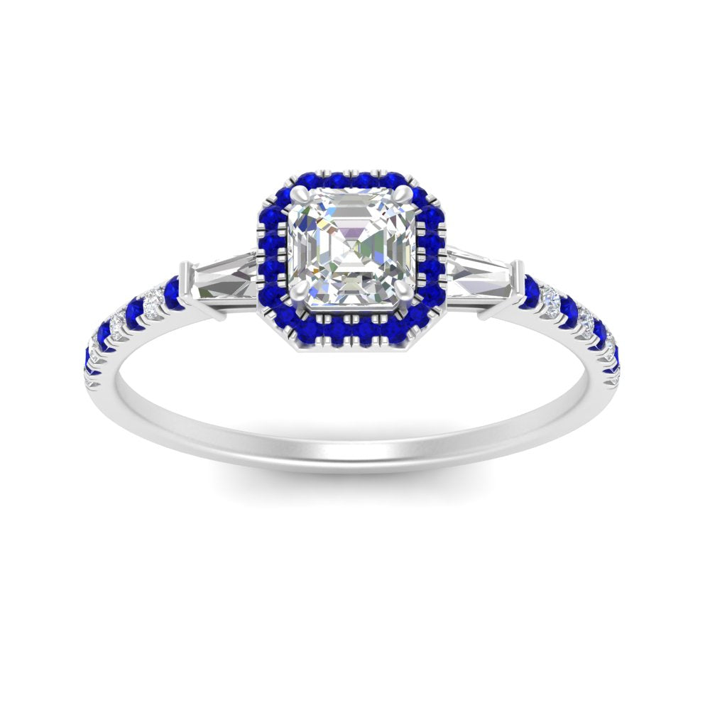 baguette-asscher-cut-halo-accented-sapphire-engagement-ring-in-white-gold-FD10047ASRGSABLANGLE5-NL-WG