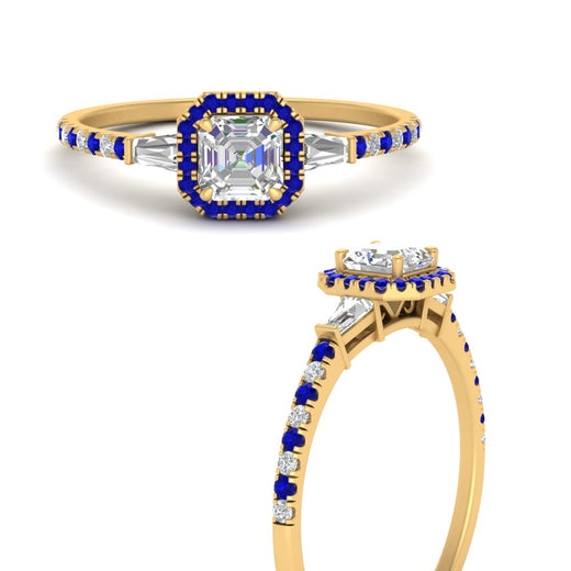 baguette-asscher-cut-halo-accented-sapphire-engagement-ring-in-yellow-gold-FD10047ASRGSABLANGLE3-NL-YG_58775428-6d1b-4d13-aa4a-2e41e14b5ac4