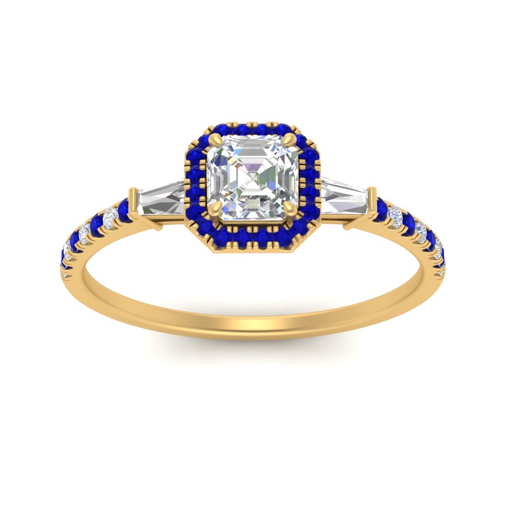 baguette-asscher-cut-halo-accented-sapphire-engagement-ring-in-yellow-gold-FD10047ASRGSABLANGLE5-NL-YG