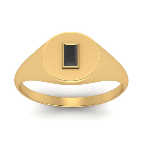 Baguette Signet Ring