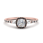 Load image into Gallery viewer, baguette-cushion-cut-halo-accented-black-diamond-engagement-ring-in-rose-gold-FD10047CURGBLACK-NL-RG_60ef1f6a-8fde-4fba-9593-384b01ac2da4