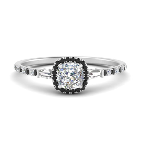 baguette-cushion-cut-halo-accented-black-diamond-engagement-ring-in-white-gold-FD10047CURGBLACK-NL-WG