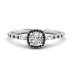 Load image into Gallery viewer, baguette-cushion-cut-halo-accented-black-diamond-engagement-ring-in-white-gold-FD10047CURGBLACK-NL-WG_7dcf97b7-40d1-4252-aa3e-d1a42e44d9e1
