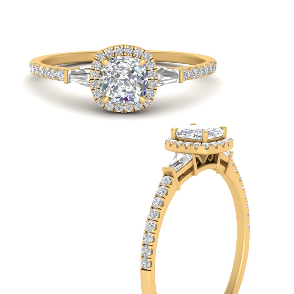 baguette-cushion-cut-halo-accented-diamond-engagement-ring-in-yellow-gold-FD10047CURANGLE3-NL-YG