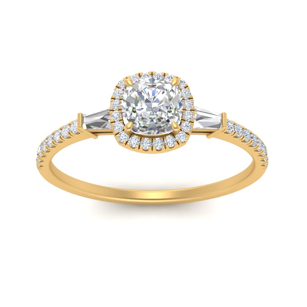 baguette-cushion-cut-halo-accented-diamond-engagement-ring-in-yellow-gold-FD10047CURANGLE5-NL-YG