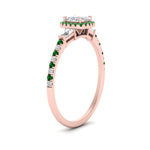 Load image into Gallery viewer, baguette-cushion-cut-halo-accented-emerald-engagement-ring-in-rose-gold-FD10047CURGEMGRANGLE2-NL-RG_4effb90a-5846-46bd-abc0-650e5dcbabcf