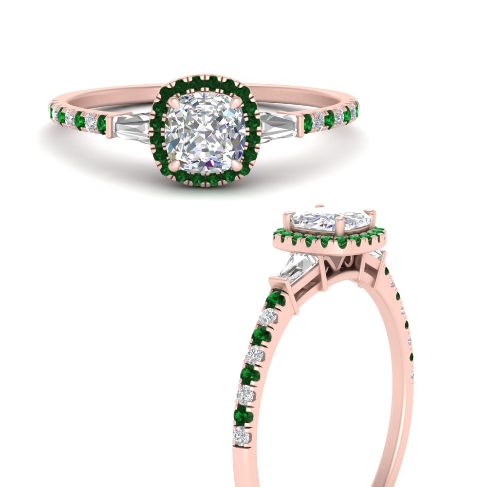 baguette-cushion-cut-halo-accented-emerald-engagement-ring-in-rose-gold-FD10047CURGEMGRANGLE3-NL-RG