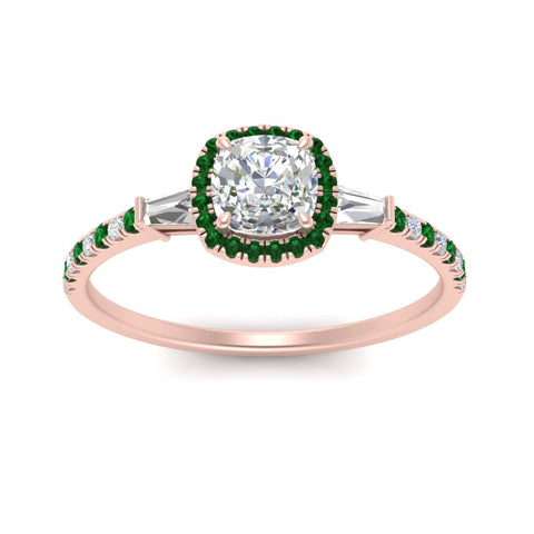baguette-cushion-cut-halo-accented-emerald-engagement-ring-in-rose-gold-FD10047CURGEMGRANGLE5-NL-RG