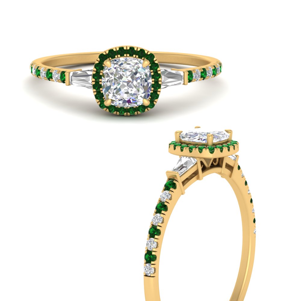 baguette-cushion-cut-halo-accented-emerald-engagement-ring-in-yellow-gold-FD10047CURGEMGRANGLE3-NL-YG