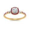 Load image into Gallery viewer, baguette-cushion-cut-halo-accented-pink-sapphire-engagement-ring-in-yellow-gold-FD10047CURGSADRPIANGLE5-NL-YG_a3daf7d2-a861-42fd-b076-ea5108c17173