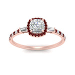 Load image into Gallery viewer, baguette-cushion-cut-halo-accented-ruby-engagement-ring-in-rose-gold-FD10047CURGRUDRANGLE5-NL-RG