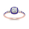 Load image into Gallery viewer, baguette-cushion-cut-halo-accented-sapphire-engagement-ring-in-rose-gold-FD10047CURGSABLANGLE5-NL-RG_e105b61d-43d0-49b3-94cb-ef5b8928f32b