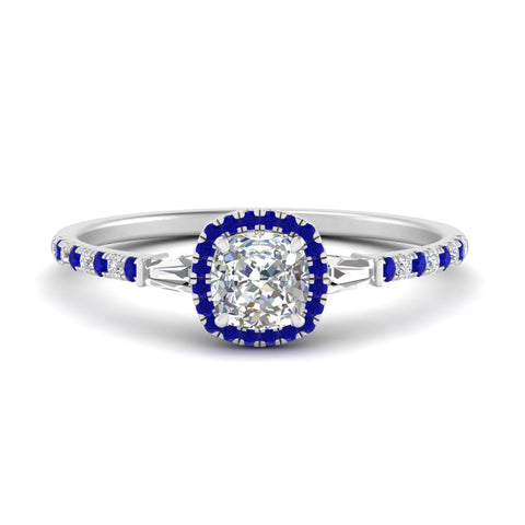 baguette-cushion-cut-halo-accented-sapphire-engagement-ring-in-white-gold-FD10047CURGSABL-NL-WG