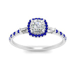 Load image into Gallery viewer, baguette-cushion-cut-halo-accented-sapphire-engagement-ring-in-white-gold-FD10047CURGSABLANGLE5-NL-WG_01dc5cda-eefd-480a-8a52-1f3d1da06870