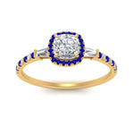Load image into Gallery viewer, baguette-cushion-cut-halo-accented-sapphire-engagement-ring-in-yellow-gold-FD10047CURGSABLANGLE5-NL-YG_51f0ed1d-93d8-4c8c-b4b4-0b14431893dc