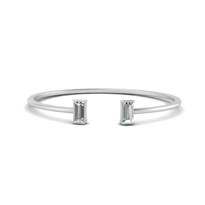 Baguette Open Delicate Stacking Ring