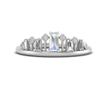 Load image into Gallery viewer, baguette-diamond-band-for-solitaire-ring-in-white-gold-FD9810BANGEL3-NL-WG.jpg

