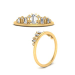 Load image into Gallery viewer, baguette-diamond-band-for-solitaire-ring-in-yellow-gold-FD9810BANGEL3-NL-YG.jpg
