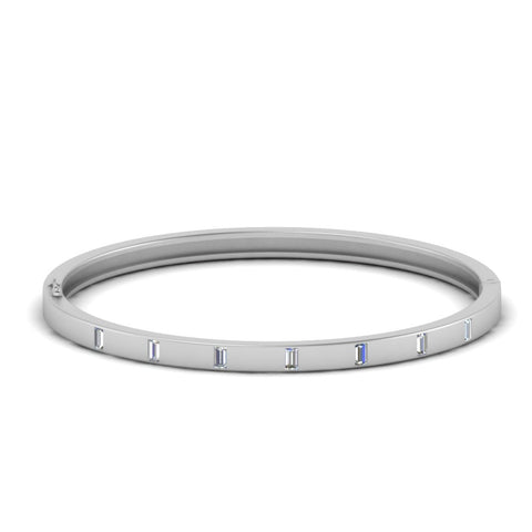 Baguette Set Bangle Bracelet