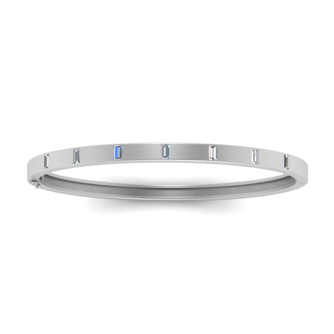 Baguette Set Bangle Bracelet