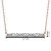 Load image into Gallery viewer, baguette-diamond-bar-necklace-in-FD-PD86790-NL-RG