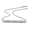Load image into Gallery viewer, baguette-diamond-bar-necklace-in-FD-PD86790-NL-WG