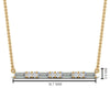 Load image into Gallery viewer, baguette-diamond-bar-necklace-in-FD-PD86790-NL-YG